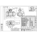 Stainless Steel 3 Way Ball Valve With Pneumatic Actuator